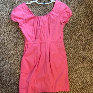 Hot pink J. Crew dress